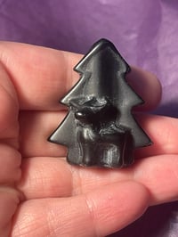 Christmas tree- black obsidian 