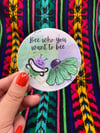 Genderqueer Bee Sticker