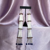 Image 5 of Tiered Dentalium earrings 