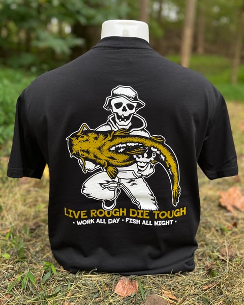 Image of Black “Fish All Night” Tee