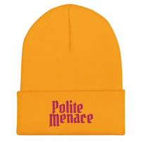 Image 7 of Polite Menace Cuffed Beanie cap