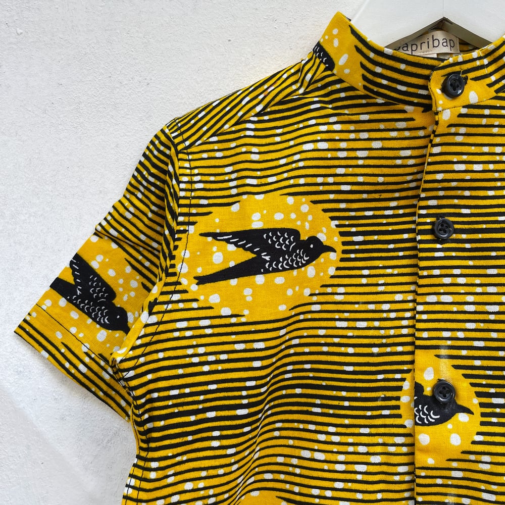 Image of Jaylen shirt in Yellow Swallows