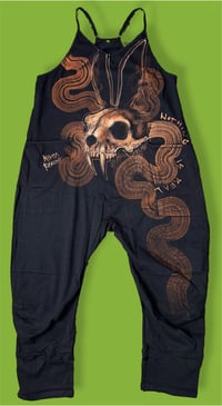 Image 1 of “NOTHING IS REAL” CUSTOM BLEACH PAINTED JUMPER SMALL