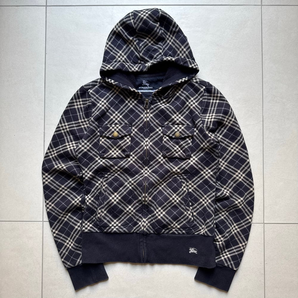 Image of Women’s Blue Label Burberry Zip Up, Size Small