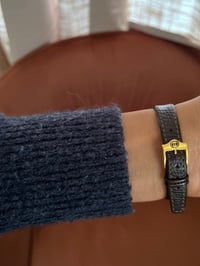 Image 8 of Authentic Vintage GUCCI Gold Dial Brown Strap 🏇🏻