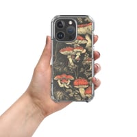 Image 9 of Dark Cottagecore Goth Inspired Vibrant Mushroom Clear Case for iPhone®