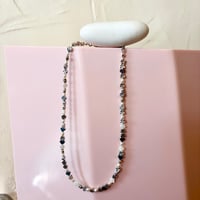 Image 3 of Dainty Flower Hearts and Pearls One of a Kind Necklace