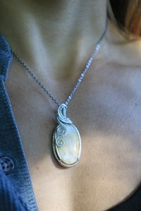 Image 6 of Sterling Silver Crazy Lace Agate Pendant