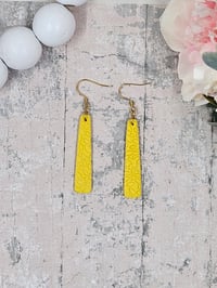 Image 3 of Elongated Lemon Earrings