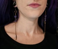 Image 2 of Amethyst charm drops