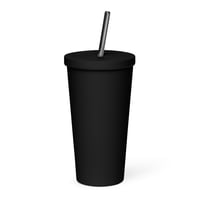 Image 2 of Insulated tumbler with a straw