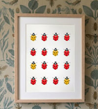 Image 2 of Ladybugs Art Print, Digital Download Wall Art