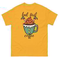 Image 5 of Elf But First Coffee tee