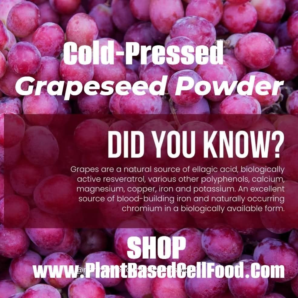 SEEDED Raisins & Grapeseed Powders. Pathogen Protection-Nerves-Cardiovascular-Veins-Circulation