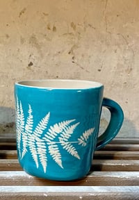 Image 2 of Fern Mug - Dark Turquoise 