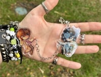 Image 1 of Death Note Light + L handcuffed 2.5 Inch Keychain