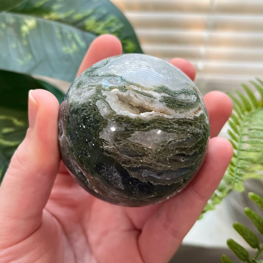 Moss Agate Sphere C