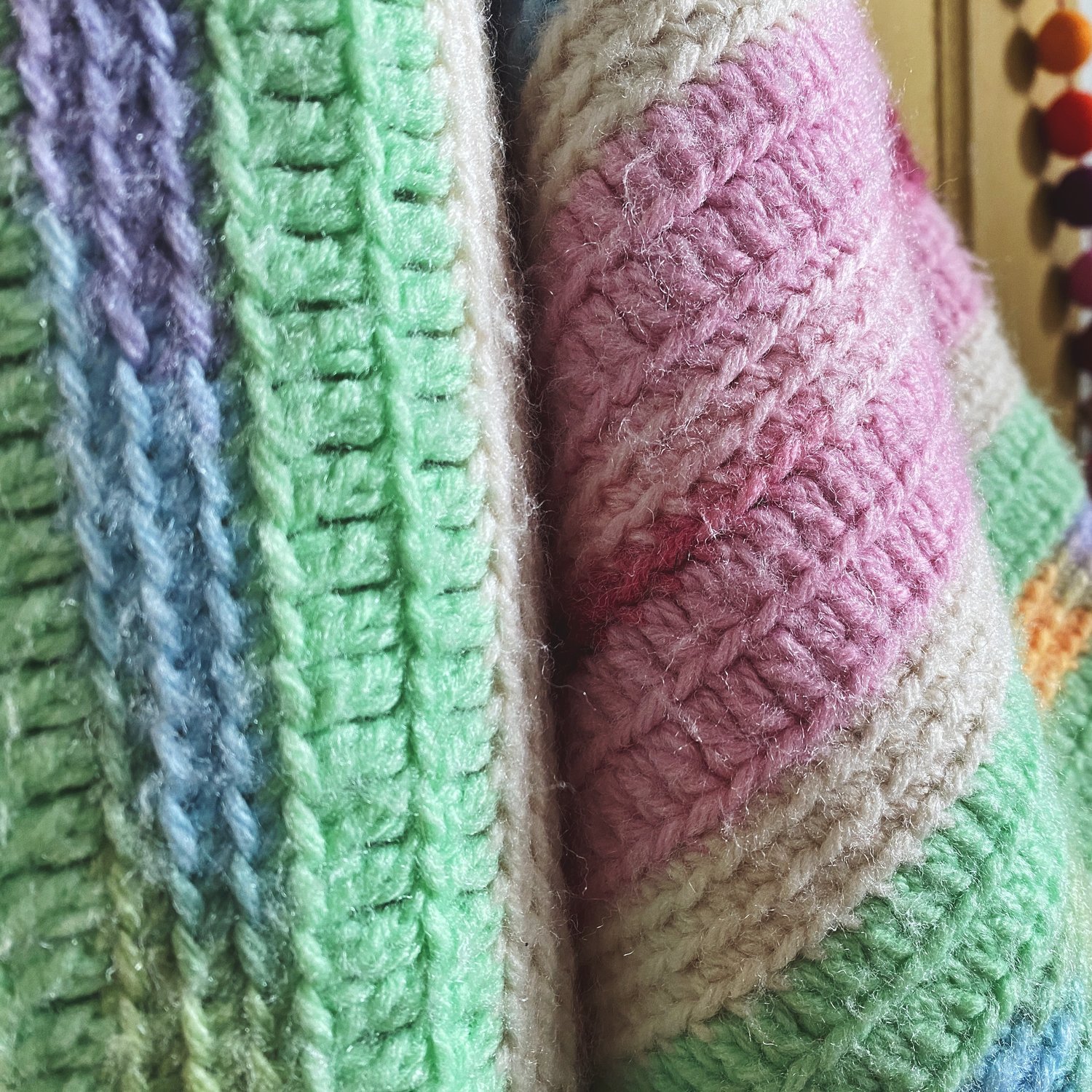 Image of Southwest Sugar Sunset Granny Sweater