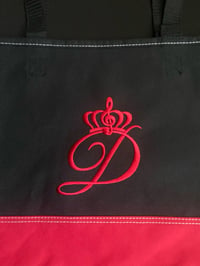 Image 2 of Last "D" Logo Red Tote Bags (Embroidered)