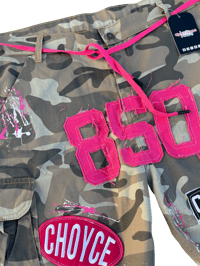 Image 3 of CHOYCE The Brand “Bloodline” Camo Shorts Pink (Women’s) 