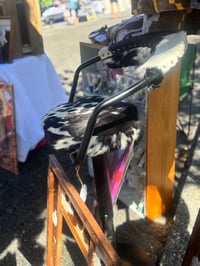 Image 3 of Luxurious Cowhide Bar Stools: