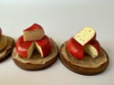 Miniature Brie cheese  1:12 scale