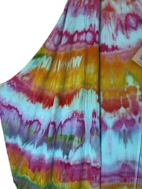 Image 4 of *IRREGULAR* 2X PLUS Long Woven Kimono in Bright Agate Ice Dye