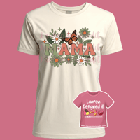 Pretty Green Flower Mama Tee 