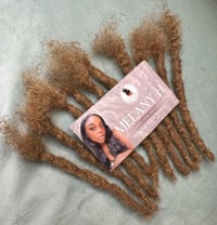 Image 1 of Blonde 100% Human Hair Handmade Loc Extensions 