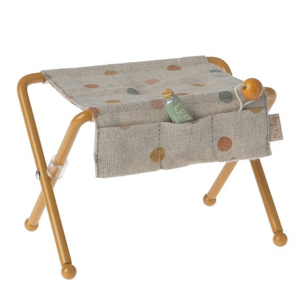 Image of Maileg - Nursery Table for Baby Mouse ocher