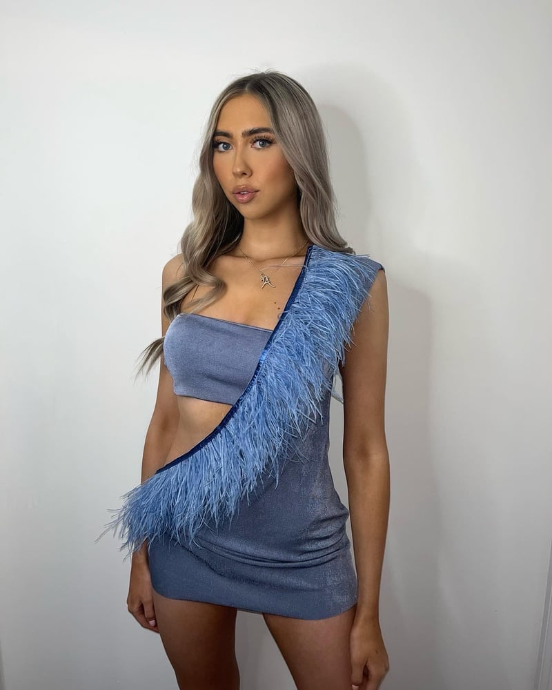 Image of Marnie Ostrich Feather Dress 