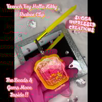 Image 3 of Pink & Yellow French Fry Hello Kitty Clip