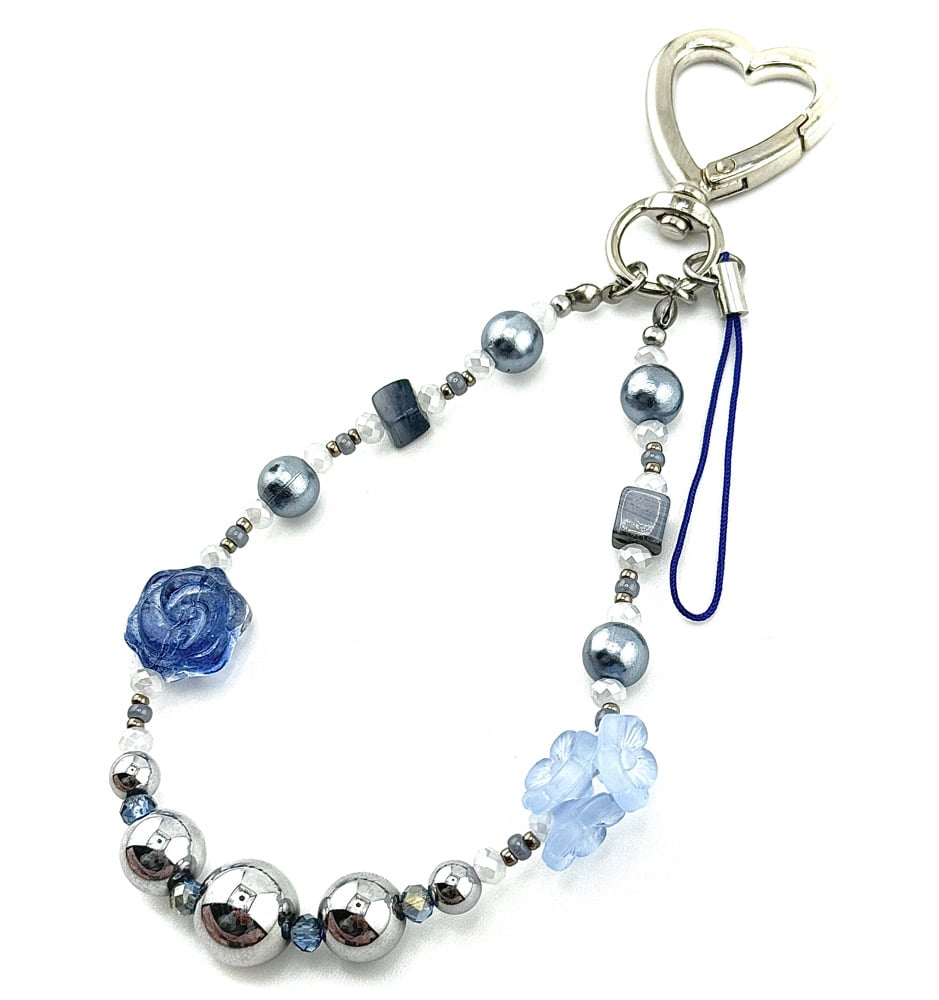Image of Blue Rose Charm 