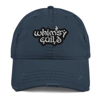 Image 3 of "Whimsy Guild Logo" Embroidered + Distressed Cap 