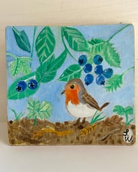 Image 5 of Original painting -friendly robin 