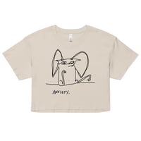 Image 14 of anxiety brain Women’s crop top 