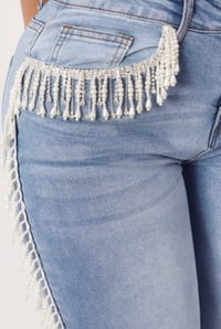 Image 1 of Pearl Fringe Pants