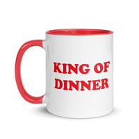 Image 3 of King of Dinner Mug with Color Inside