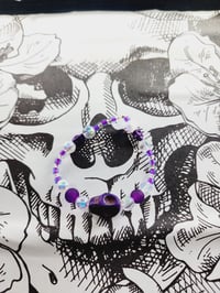 Image 2 of Purple Skulls and Iridescent Glass