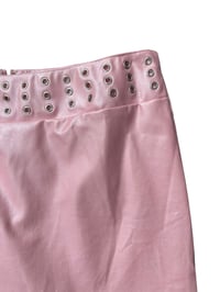 Image 4 of Baby Pink PVC Studded Mini Skirt 12