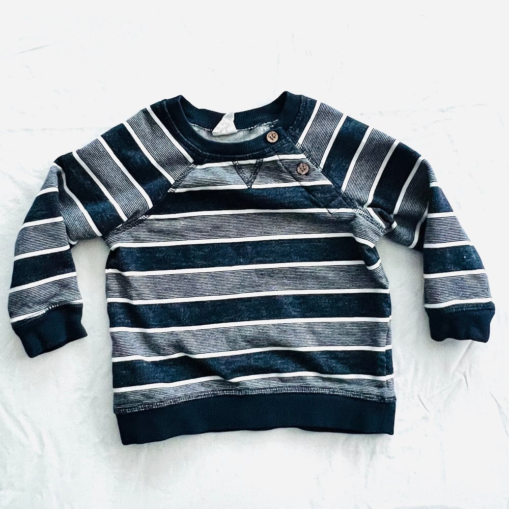 Image of H&M STRIPED CASUAL SWEATSHIRT size 12-18M