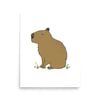 Capybara Snooze Art Print