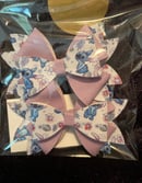 Image 4 of 4" Blue Alien Leather Bows