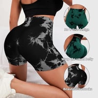  Seamless Tie Dye Sports Yoga Shorts