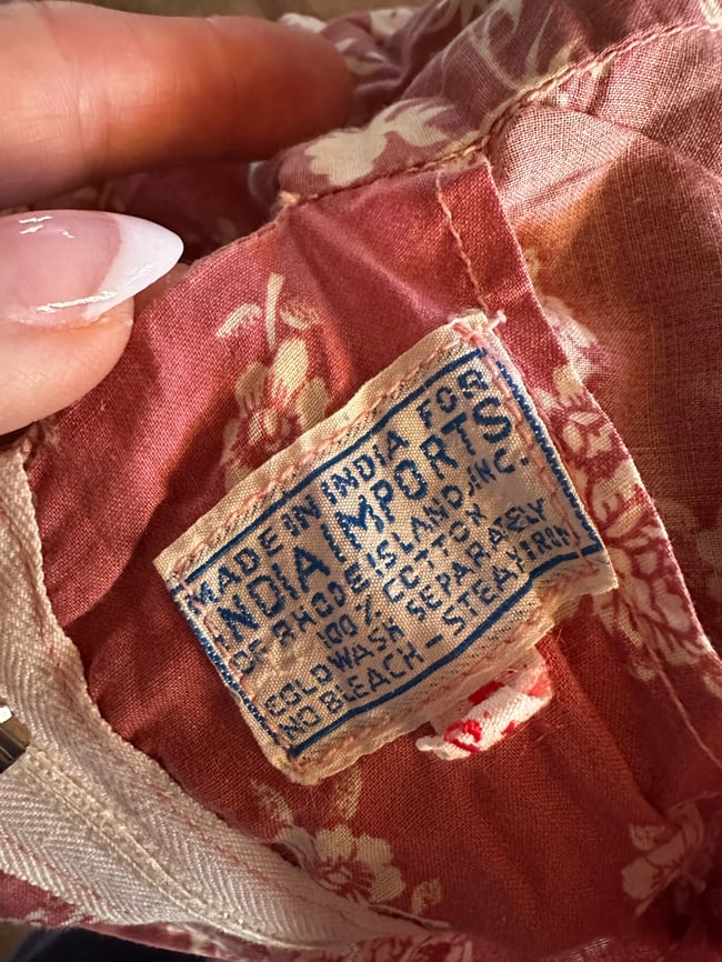 late 60s India Imports cotton voile dress