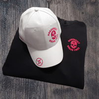 Image 5 of Black Nom4d Hoodie and Black or White Cap Combo