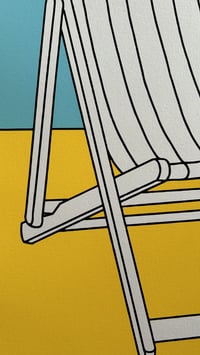 Image 2 of “Sit With Me A While” ghost deckchair