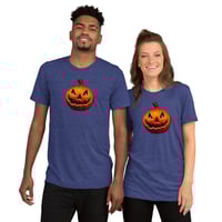 Image 8 of Short Sleeved T-shirt (Adult M/F) - Classic Jack O Lantern