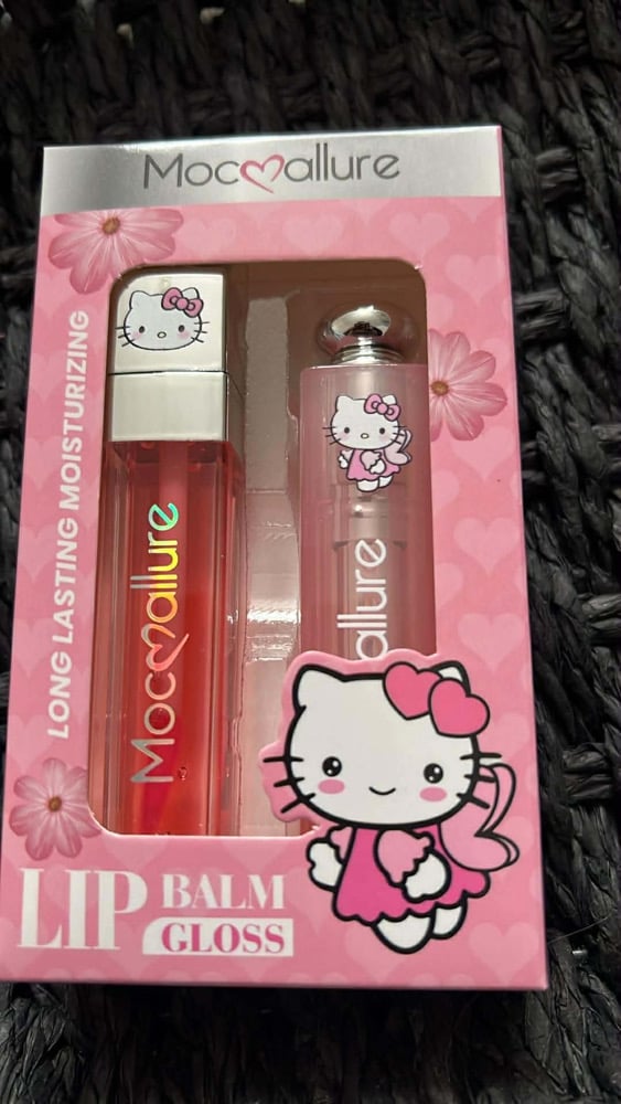 Image of Hello Kitty 2 Pack Lip Gloss & Balm Set - Blushy 