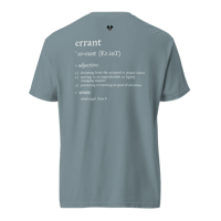 Image 3 of "errant" Unisex Garment-dyed Heavyweight T-shirt (white font)